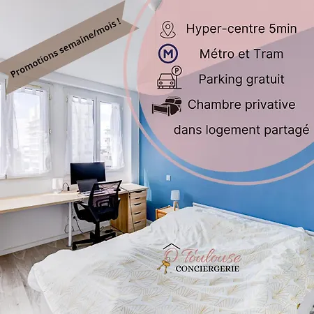 Le Central - Chambre Privative Avec Salon Et Terrasse Privee Vendégház